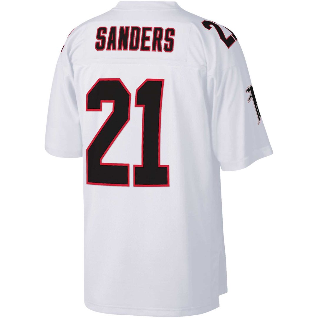 Deion Sanders Atlanta Falcons Mitchell & Ness Big & Tall 1992 Retired Player Replica Jersey - Black