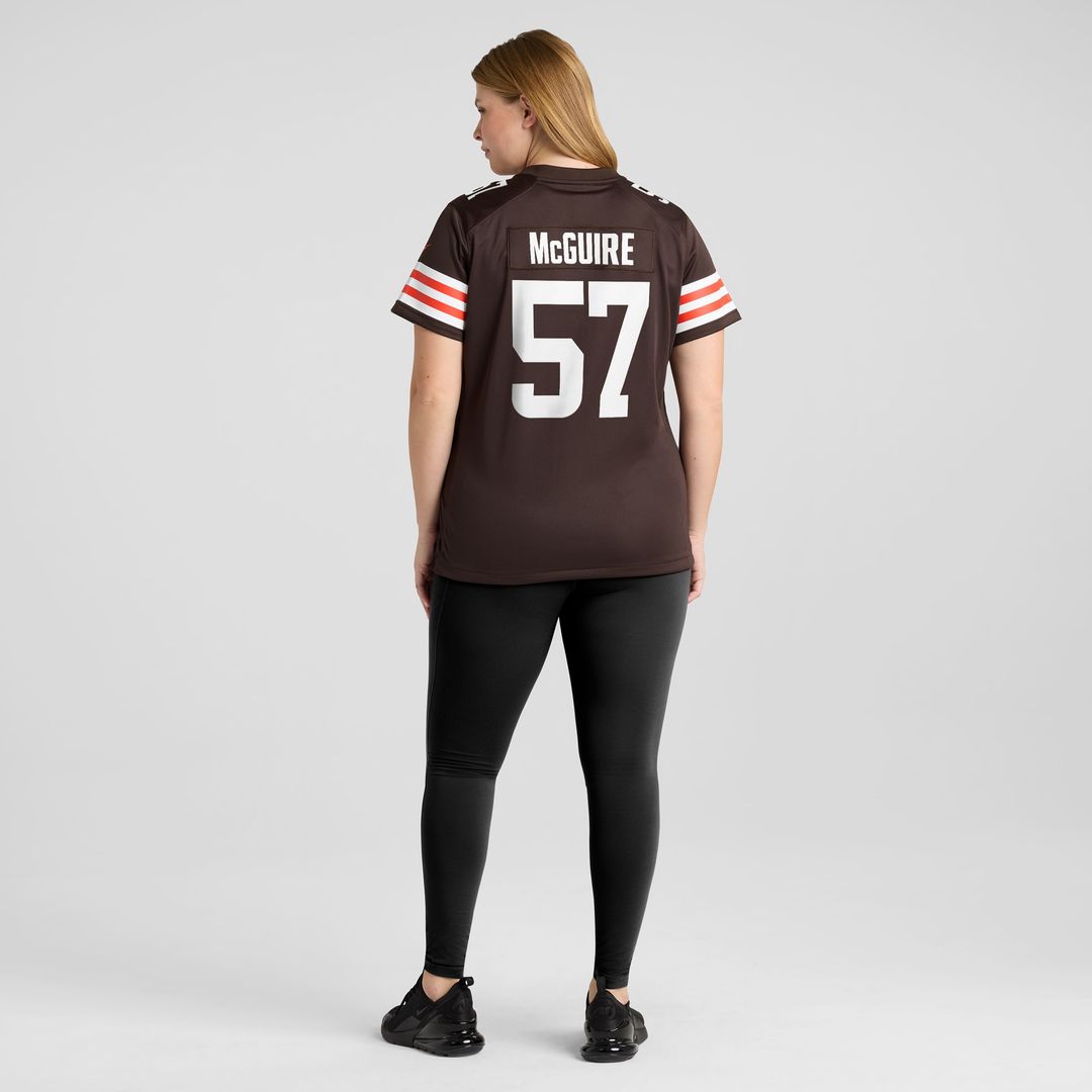 Isaiah McGuire Cleveland Browns Nike Women's Team Game Jersey - Brown