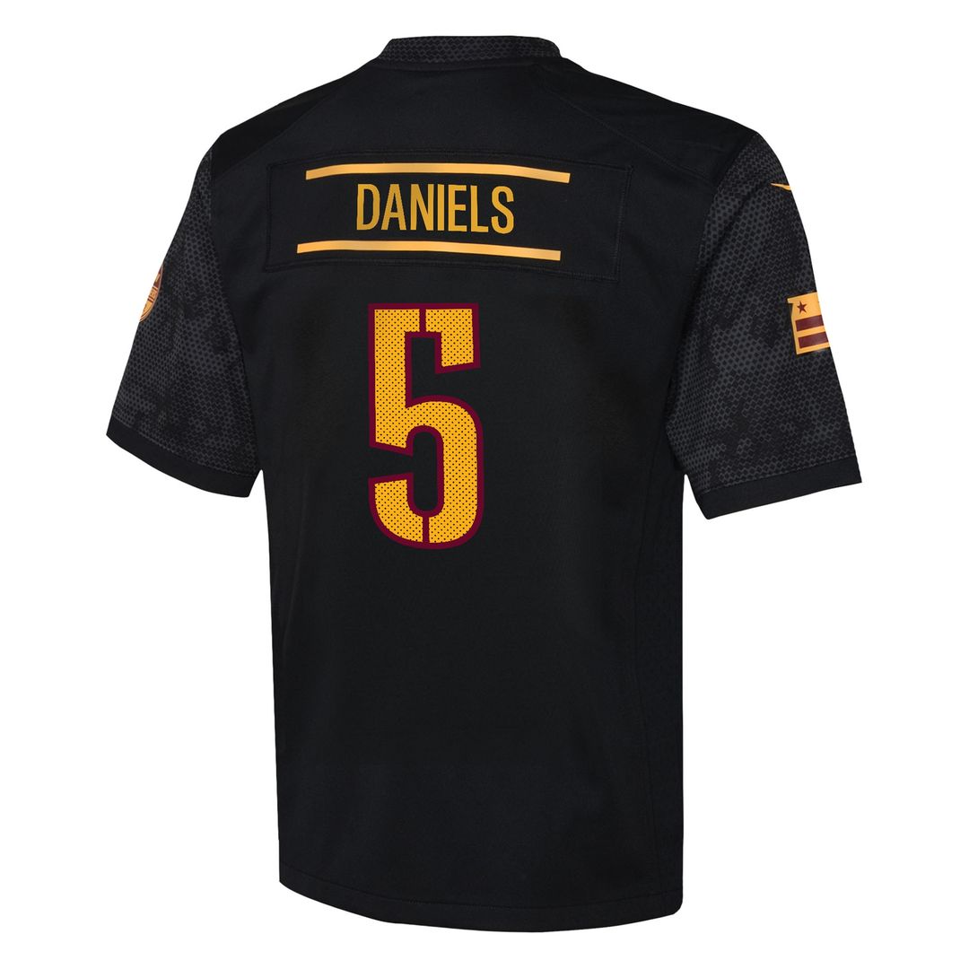 Jayden Daniels Washington Commanders Nike Youth Game Jersey - White