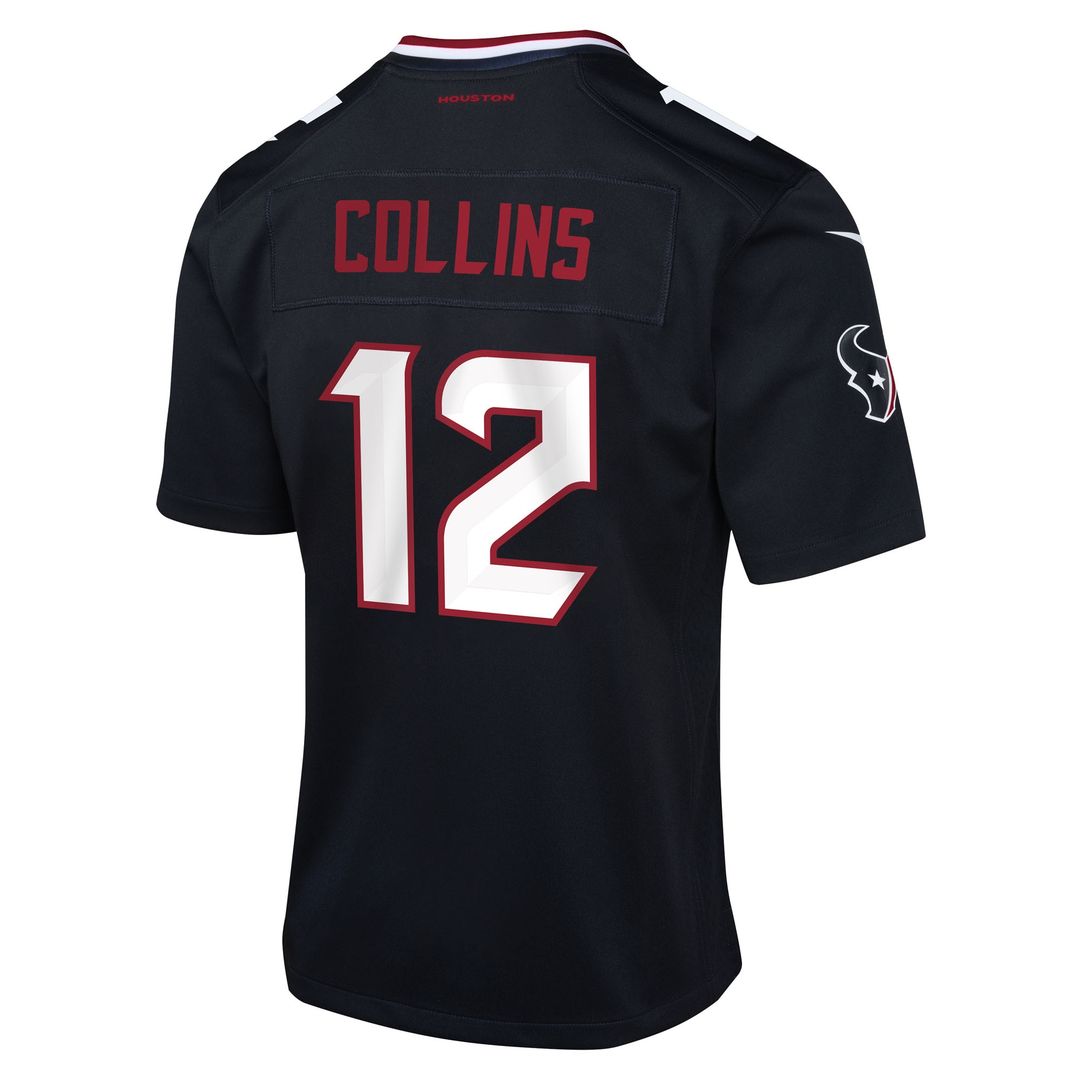 Nico Collins Houston Texans Nike Youth Team Game Jersey - Navy