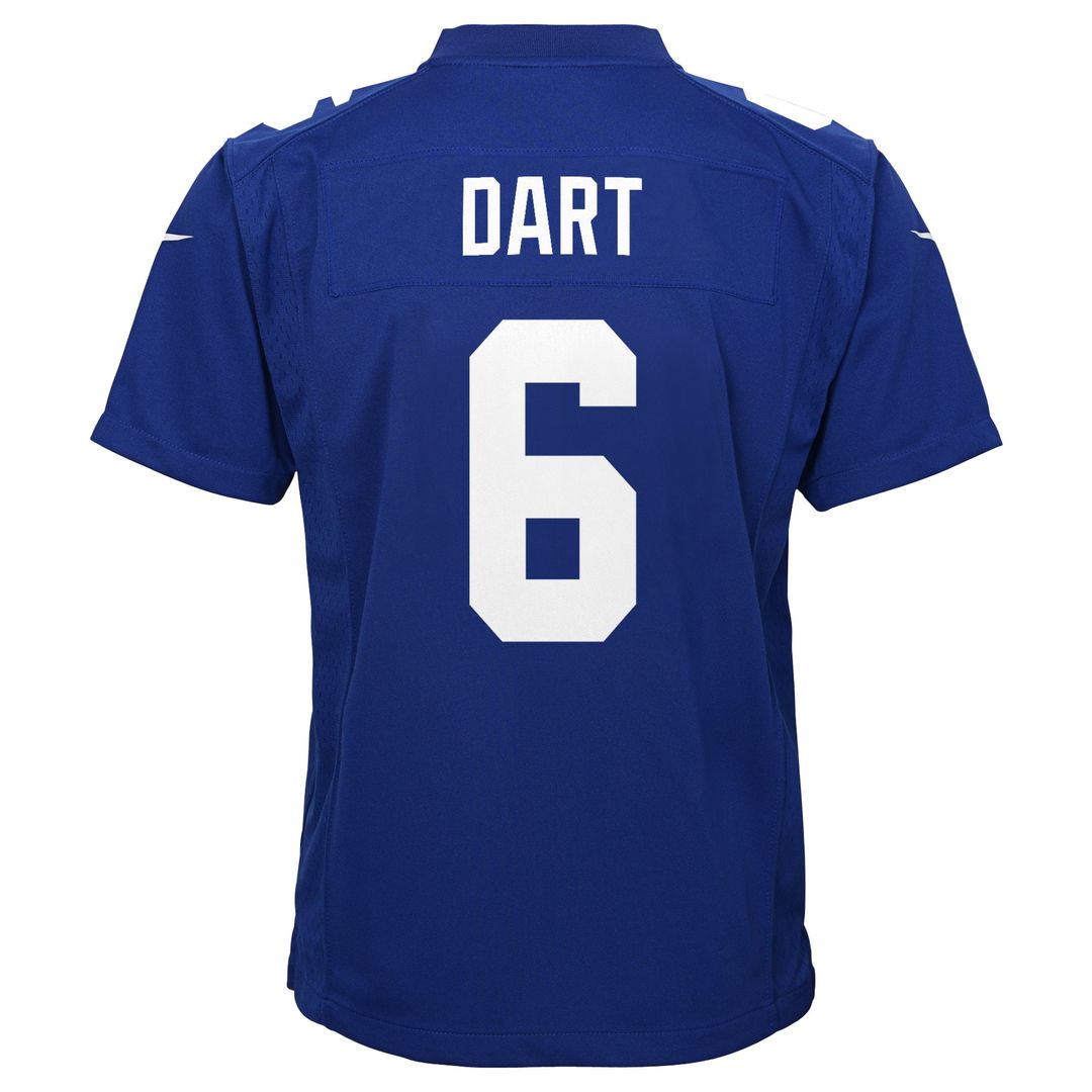 Jaxson Dart New York Giants Nike Youth Team Game Jersey - Royal