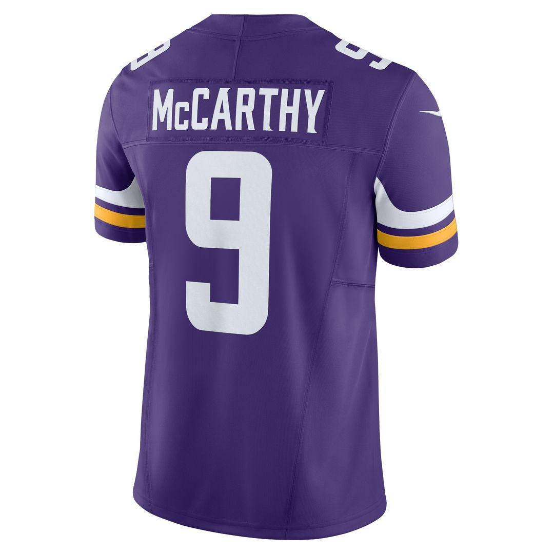 J.J. McCarthy Minnesota Vikings Nike Vapor F.U.S.E. Limited Jersey - White