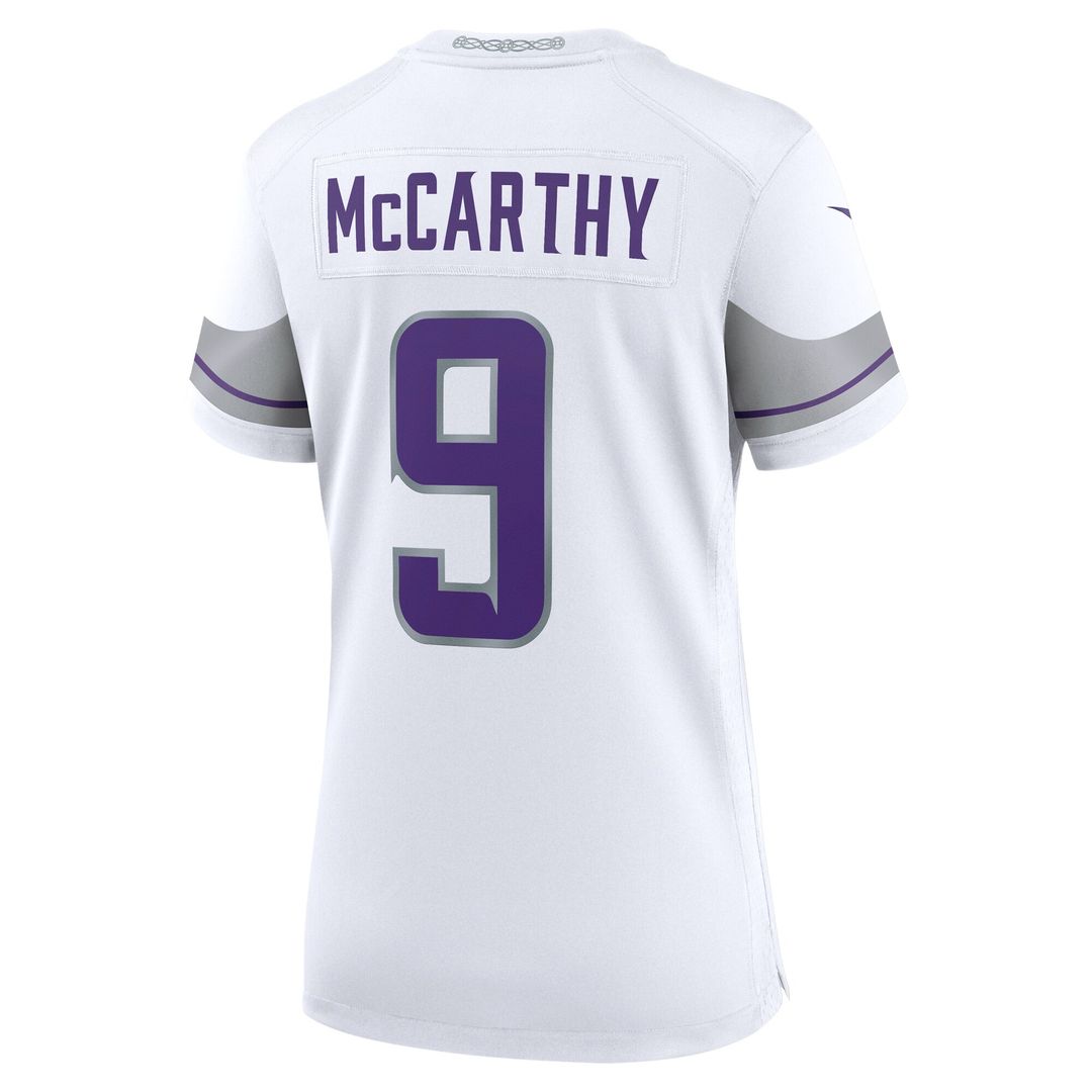 J.J. McCarthy Minnesota Vikings Nike Women's Player Game Jersey - Purple