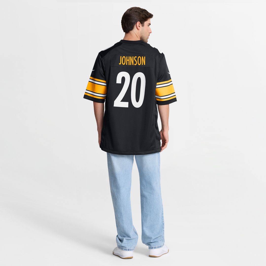 Kaleb Johnson Pittsburgh Steelers Nike Team Game Jersey - Black