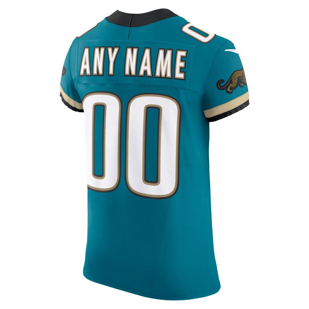 Jacksonville Jaguars Nike Alternate Vapor F.U.S.E. Elite Custom Jersey - Teal