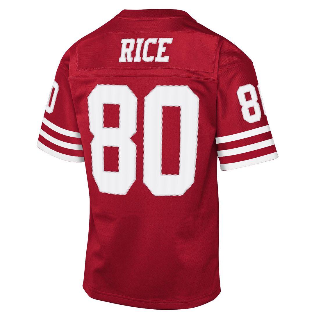 Jerry Rice San Francisco 49ers Mitchell & Ness Youth 1990 Throwback Fashion Jersey - Scarlet