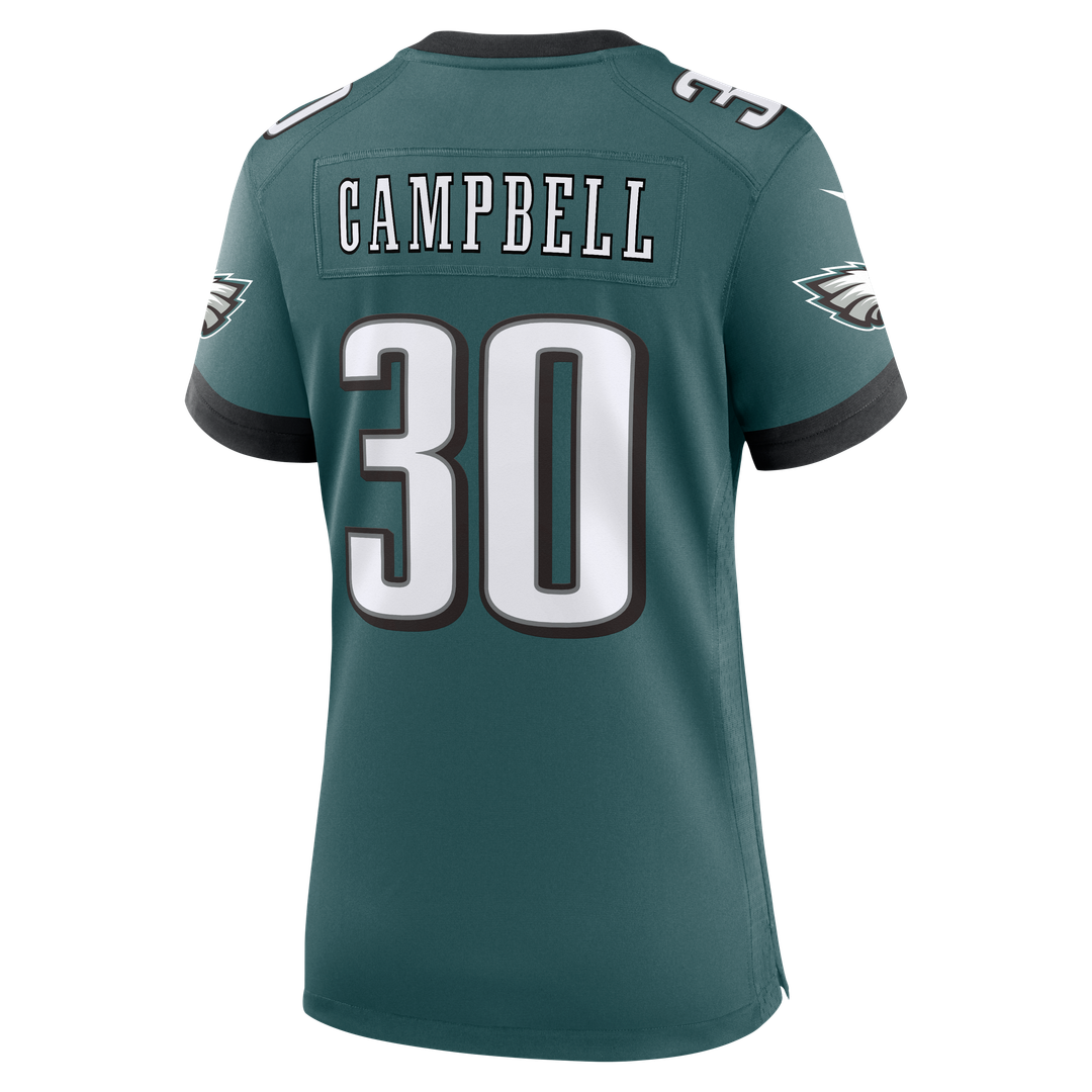 Jihaad Campbell Philadelphia Eagles Nike Women's Team Game Jersey - Midnight Green