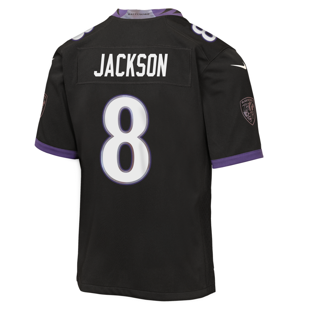 Lamar Jackson Baltimore Ravens Nike Youth Game Jersey - White