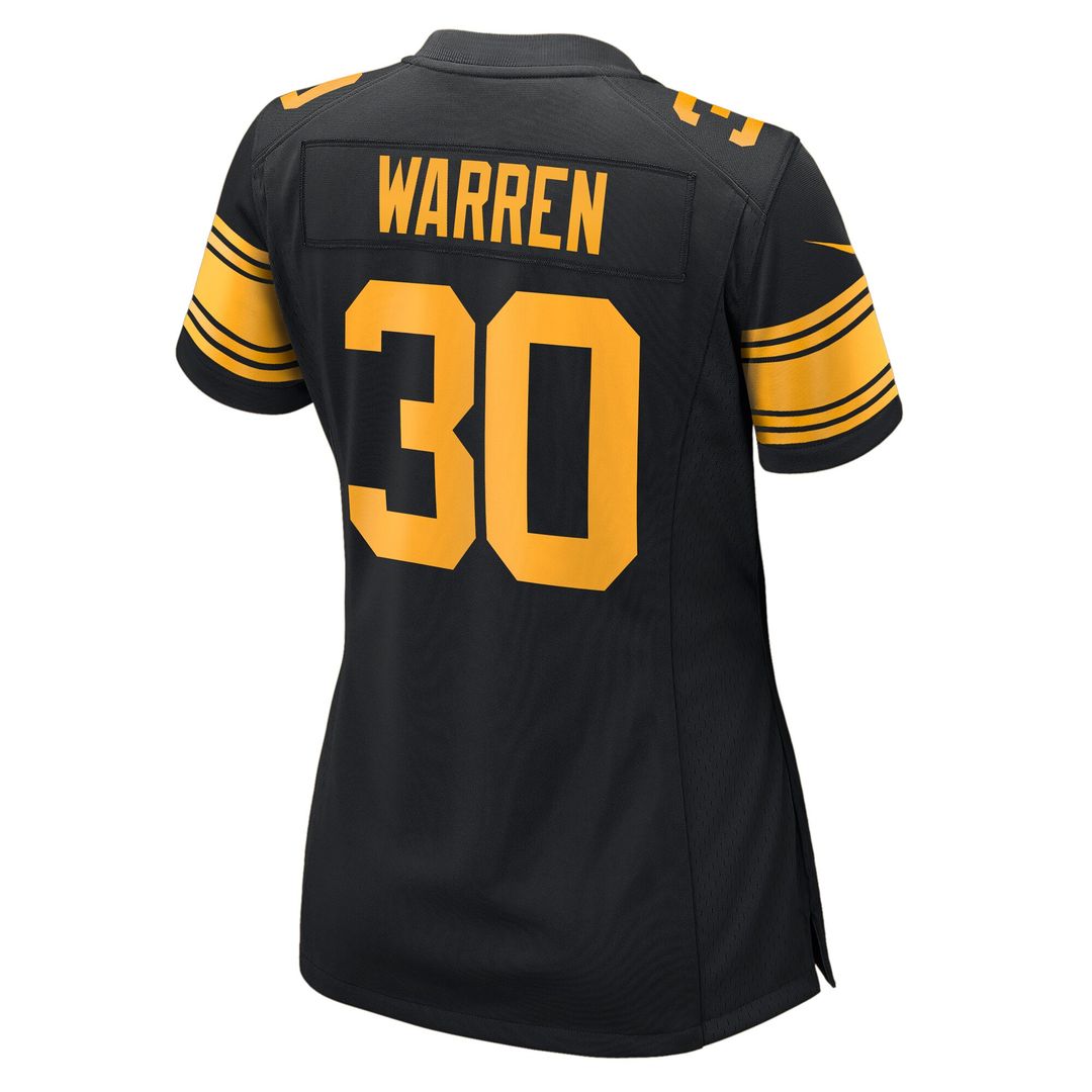 Jaylen Warren Pittsburgh Steelers Nike Women's Alternate Game Jersey - Black
