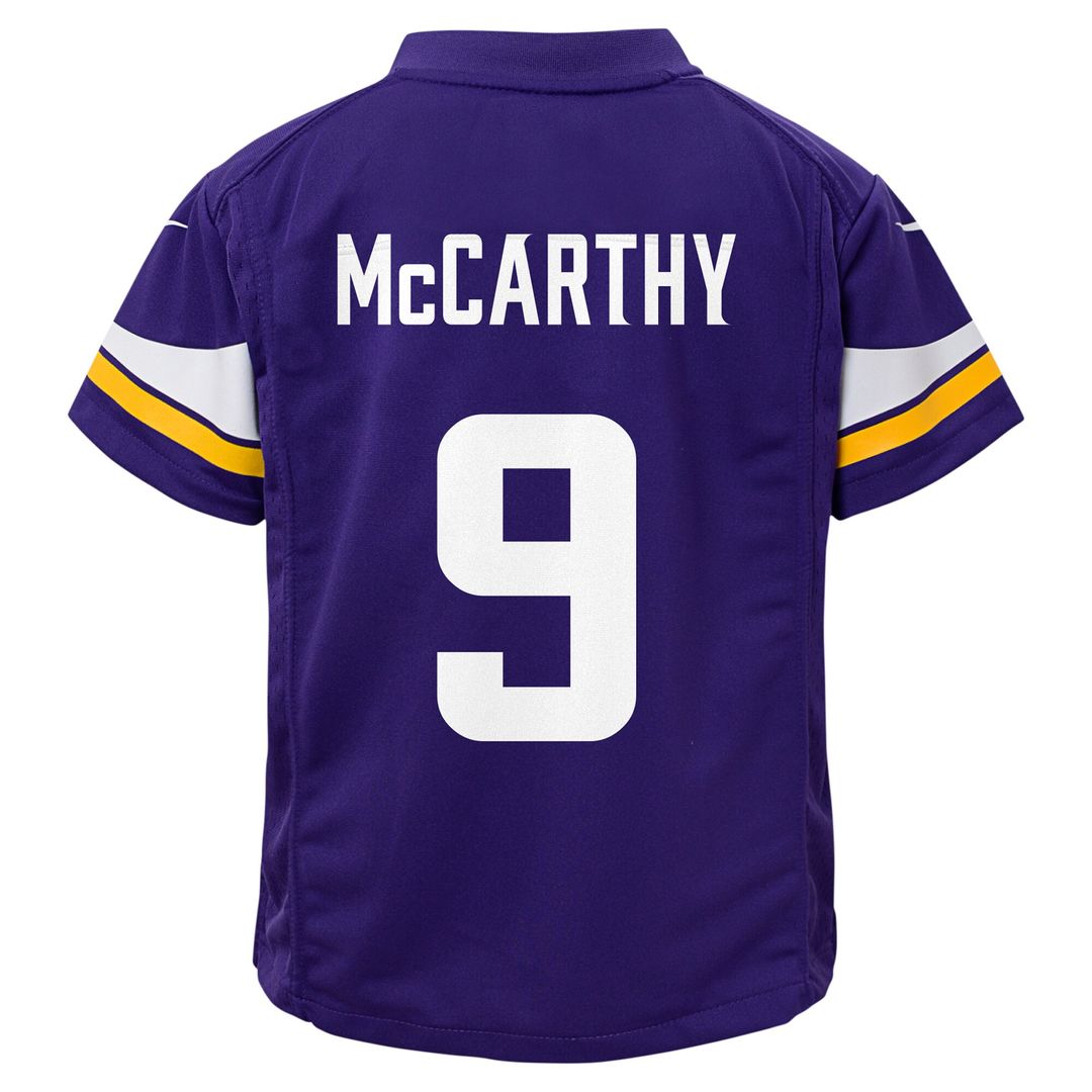 J.J. McCarthy Minnesota Vikings Nike Infant Team Player Game Jersey - Purple
