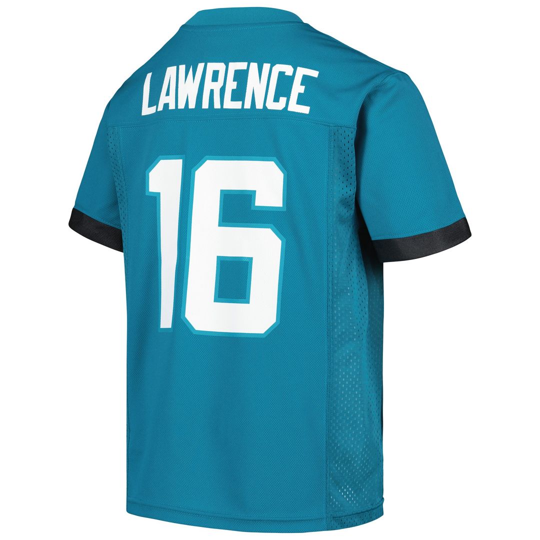 Trevor Lawrence Jacksonville Jaguars Youth Replica Player Jersey - Teal
