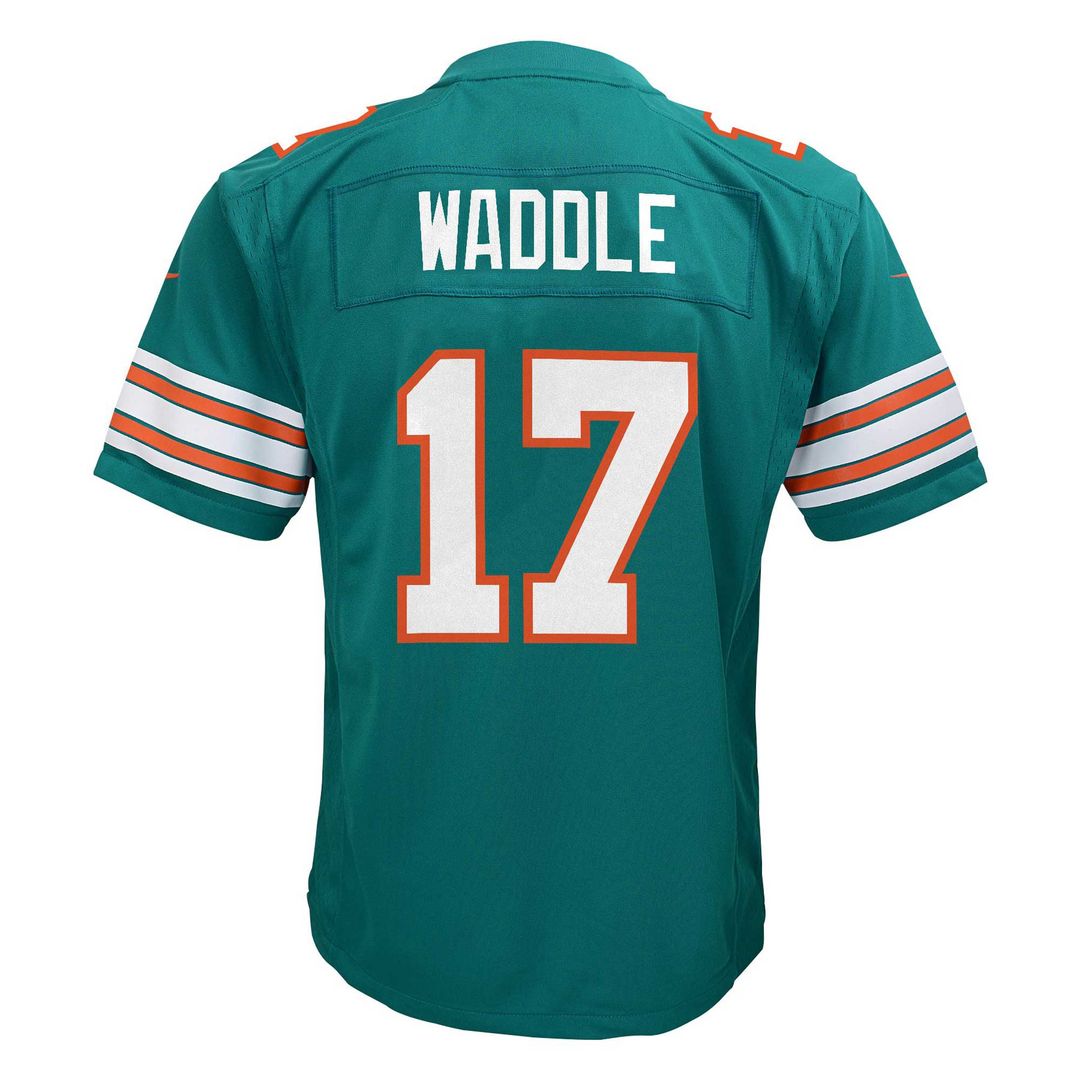 Jaylen Waddle Miami Dolphins Nike Youth Game Jersey - Aqua