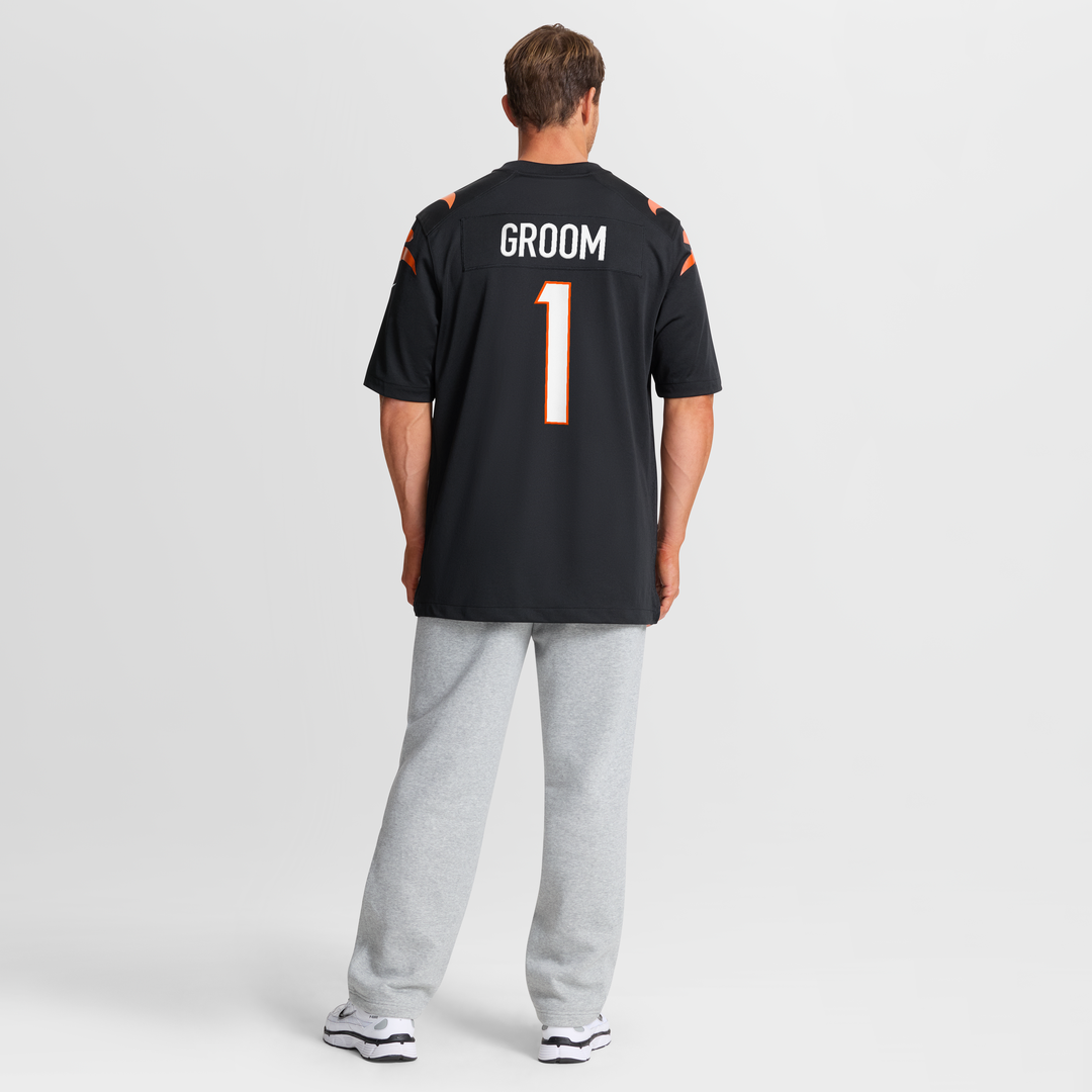 Number 1 Groom Cincinnati Bengals Nike Game Jersey - Black