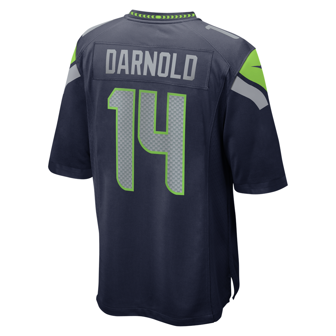 Sam Darnold Seattle Seahawks Nike Super Bowl LX Patch Game Jersey - College Navy