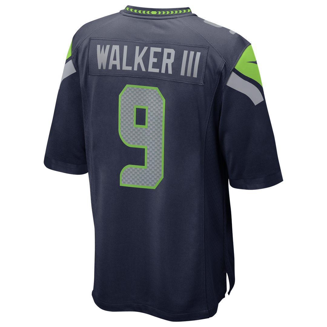 Kenneth Walker III Seattle Seahawks Nike Super Bowl LX Patch Game Jersey - College Navy