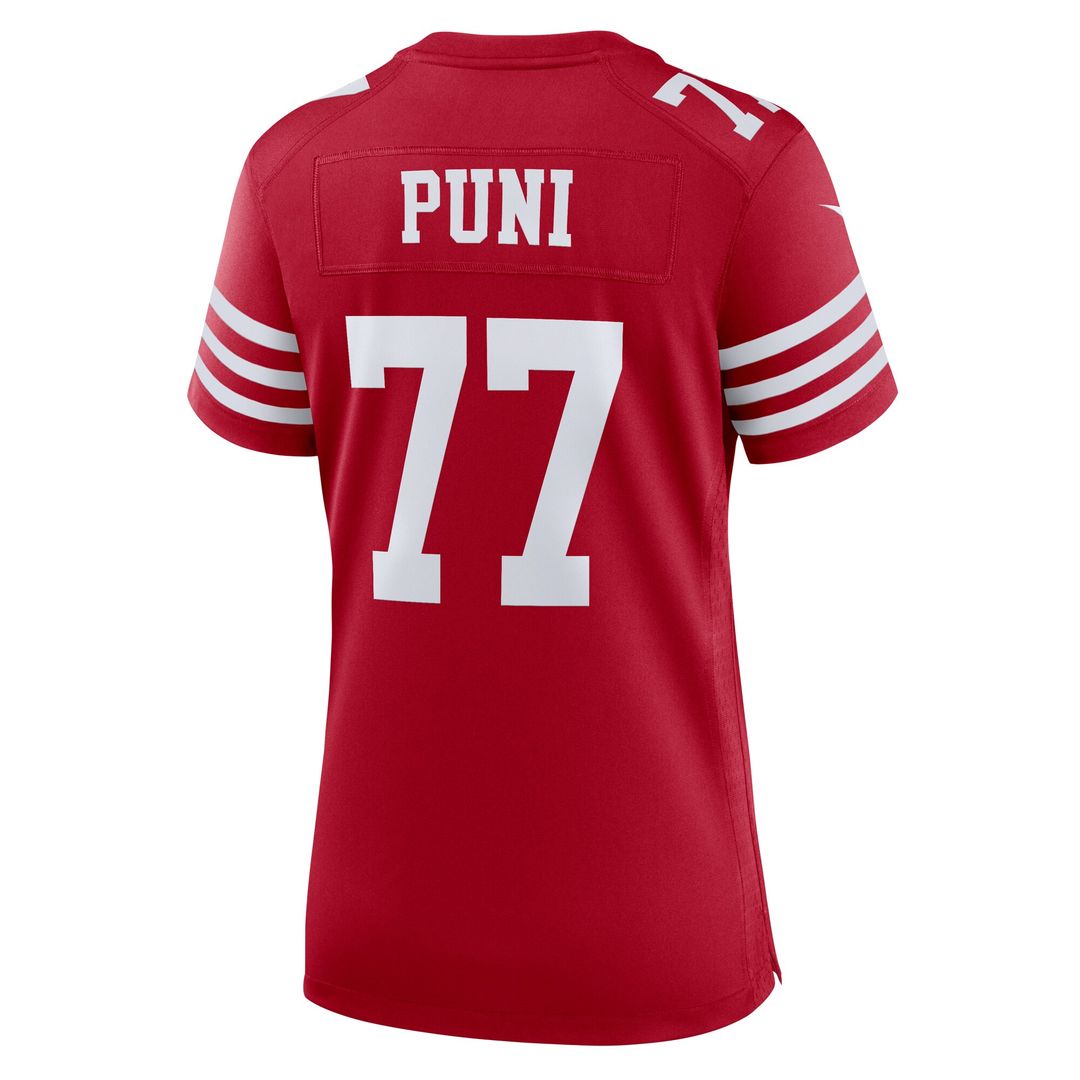 Dominick Puni San Francisco 49ers Nike Women's Team Game Jersey - Scarlet