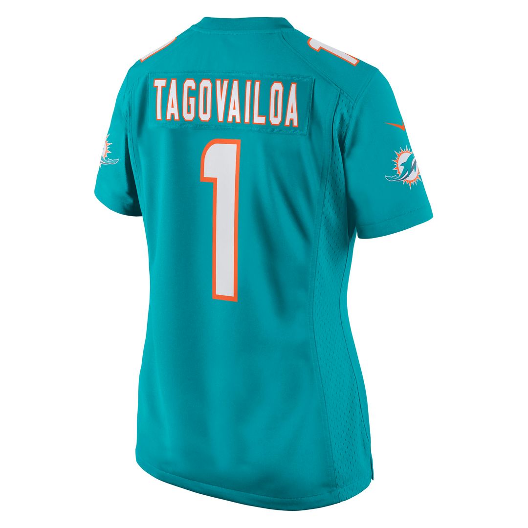 Tua Tagovailoa Miami Dolphins Nike Women's Game Jersey - Aqua