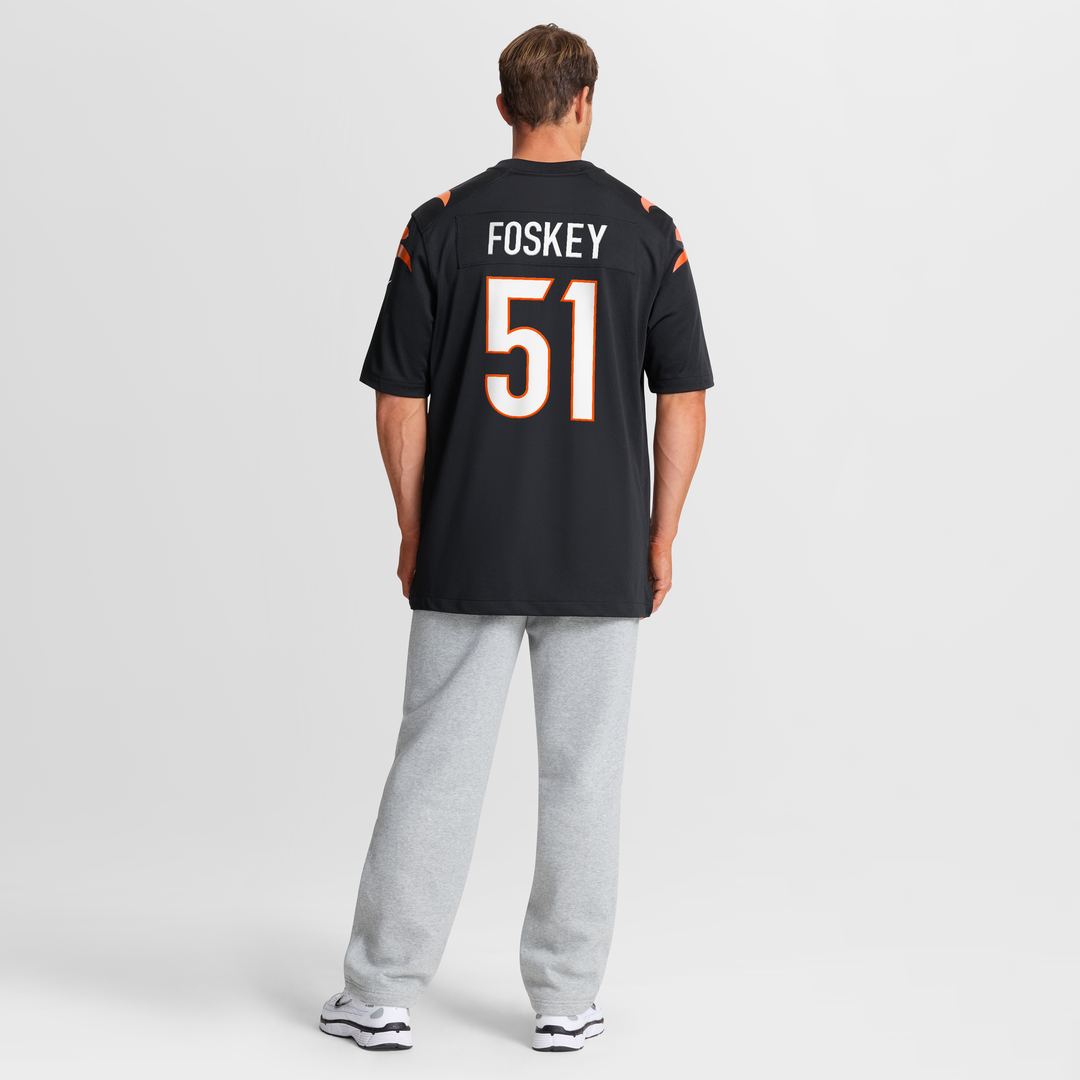 Isaiah Foskey Cincinnati Bengals Nike Team Game Jersey - Black
