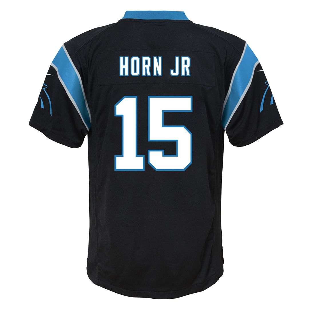 Jimmy Horn Jr. Carolina Panthers Nike Youth Team Game Jersey - Black