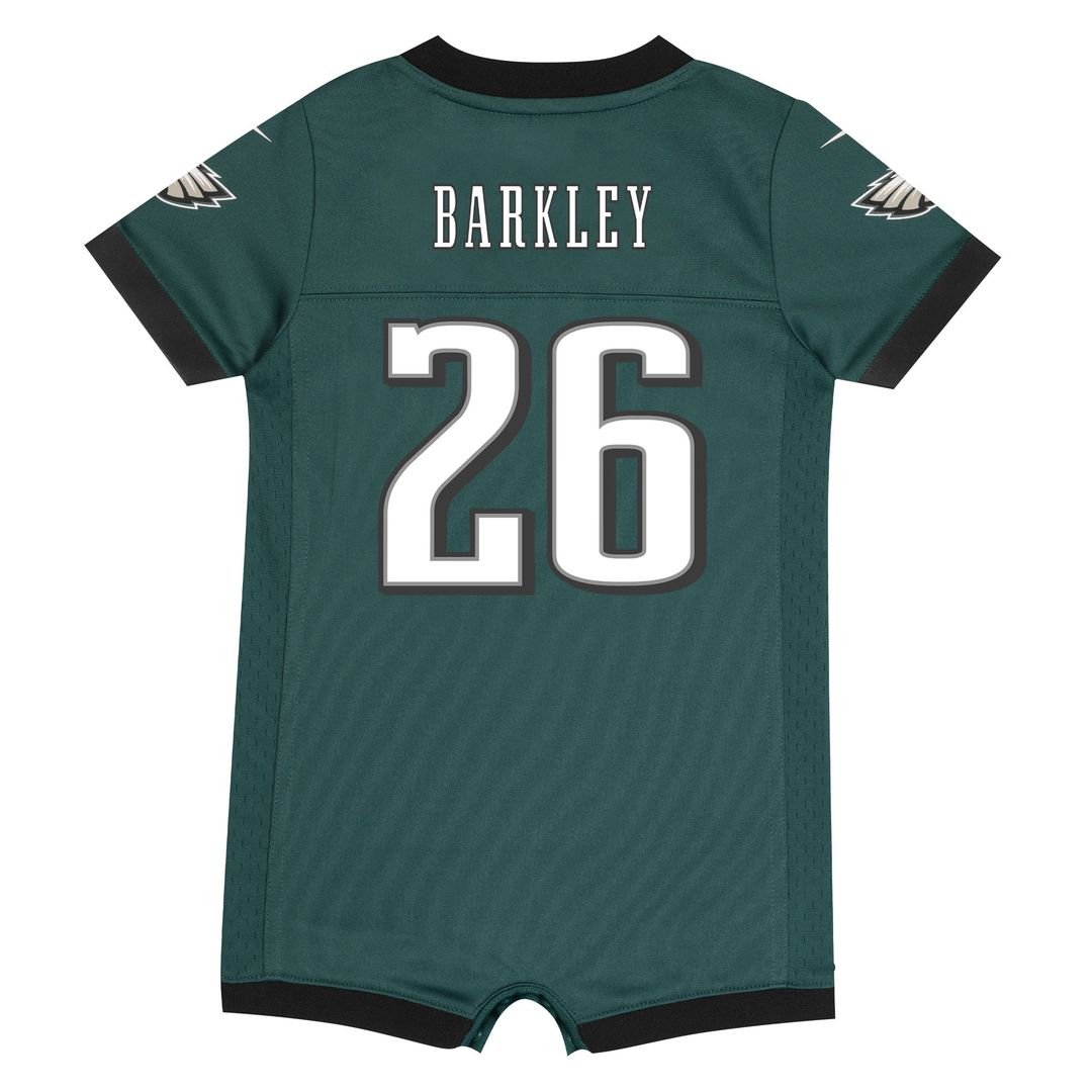 Saquon Barkley Philadelphia Eagles Nike Newborn & Infant Game Romper Jersey - Midnight Green