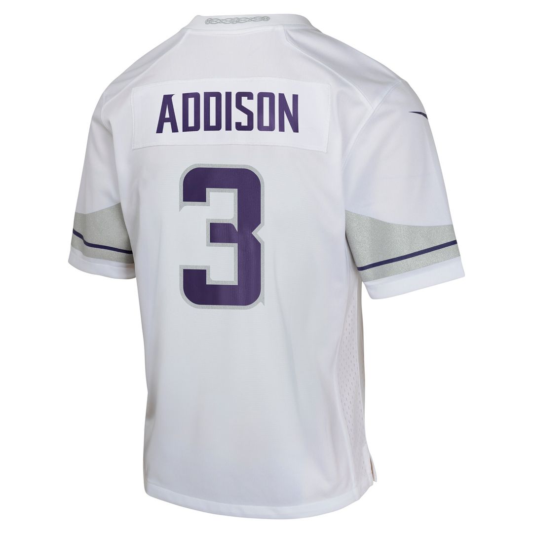 Jordan Addison Minnesota Vikings Nike Youth Game Jersey - Purple