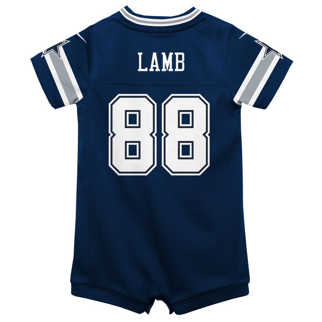 CeeDee Lamb Dallas Cowboys Nike Infant Game Jersey Romper - Navy