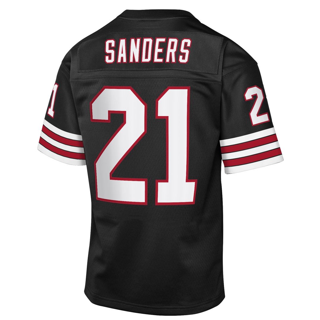 Deion Sanders Atlanta Falcons Mitchell & Ness Youth 1992 Throwback Fashion Jersey - Black