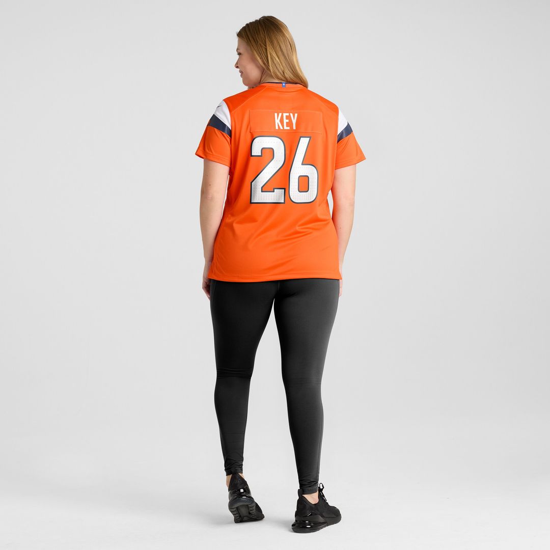 Devon Key Denver Broncos Nike Women's Team Game Jersey - Orange