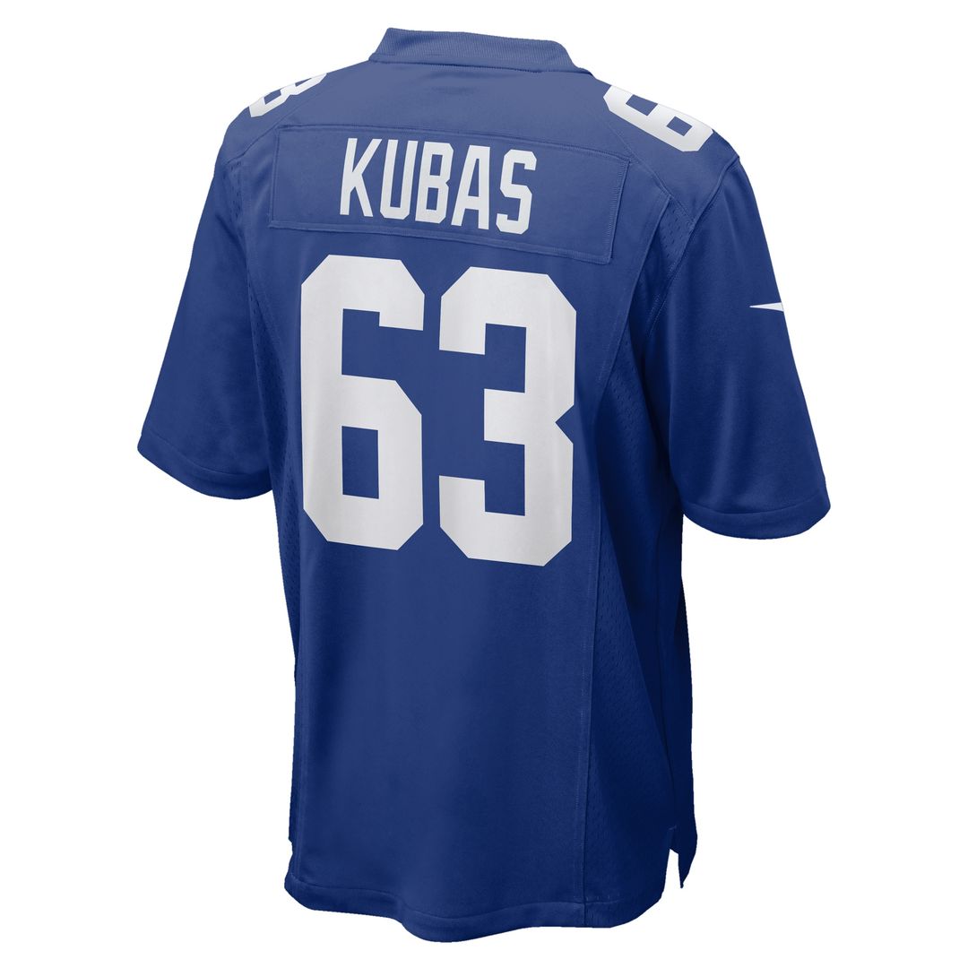 Jake Kubas New York Giants Nike Team Game Jersey - Royal