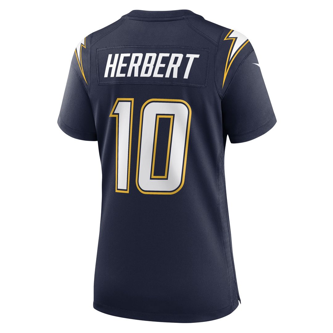 Justin Herbert Los Angeles Chargers Nike Women's Alternate Charger Power Game Jersey - Gold