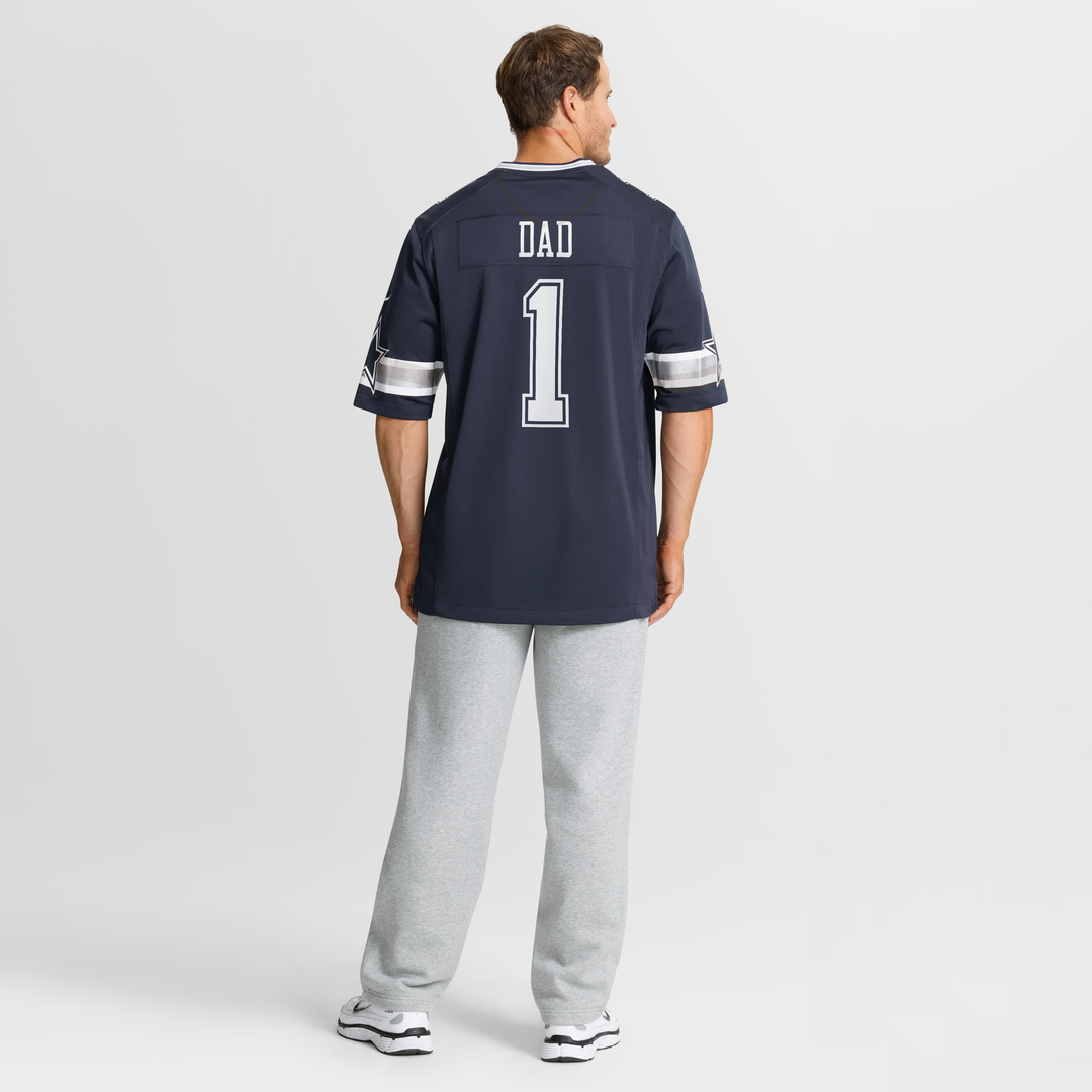 Number 1 Dad Dallas Cowboys Nike Game Jersey - Navy