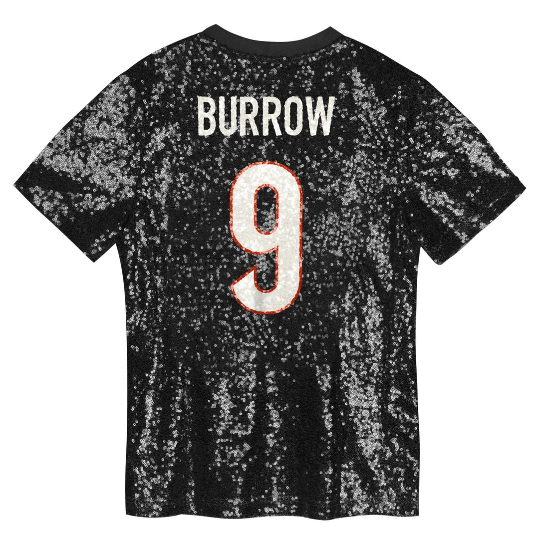 Joe Burrow Cincinnati Bengals Women's Player Name & Number V-Neck Fashion Jersey - Black