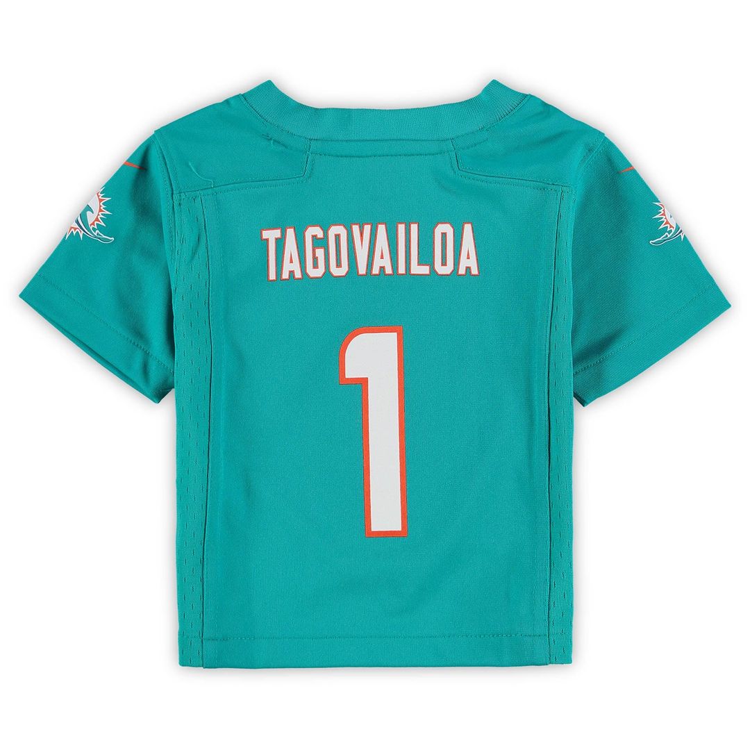Tua Tagovailoa Miami Dolphins Nike Infant Team Player Game Jersey - Aqua