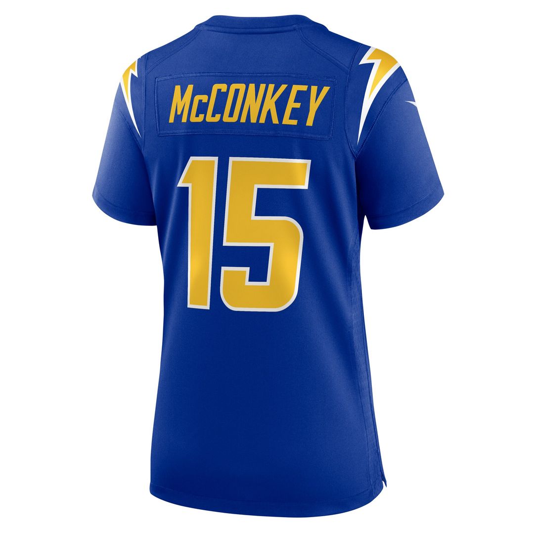 Ladd McConkey Los Angeles Chargers Nike Women's Alternate Game Jersey - Royal