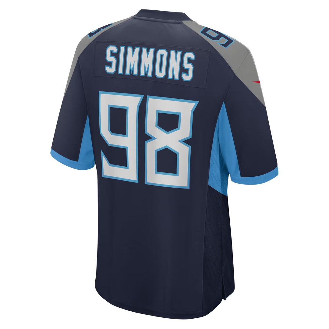 Jeffery Simmons Tennessee Titans Nike Youth Game Jersey - Navy