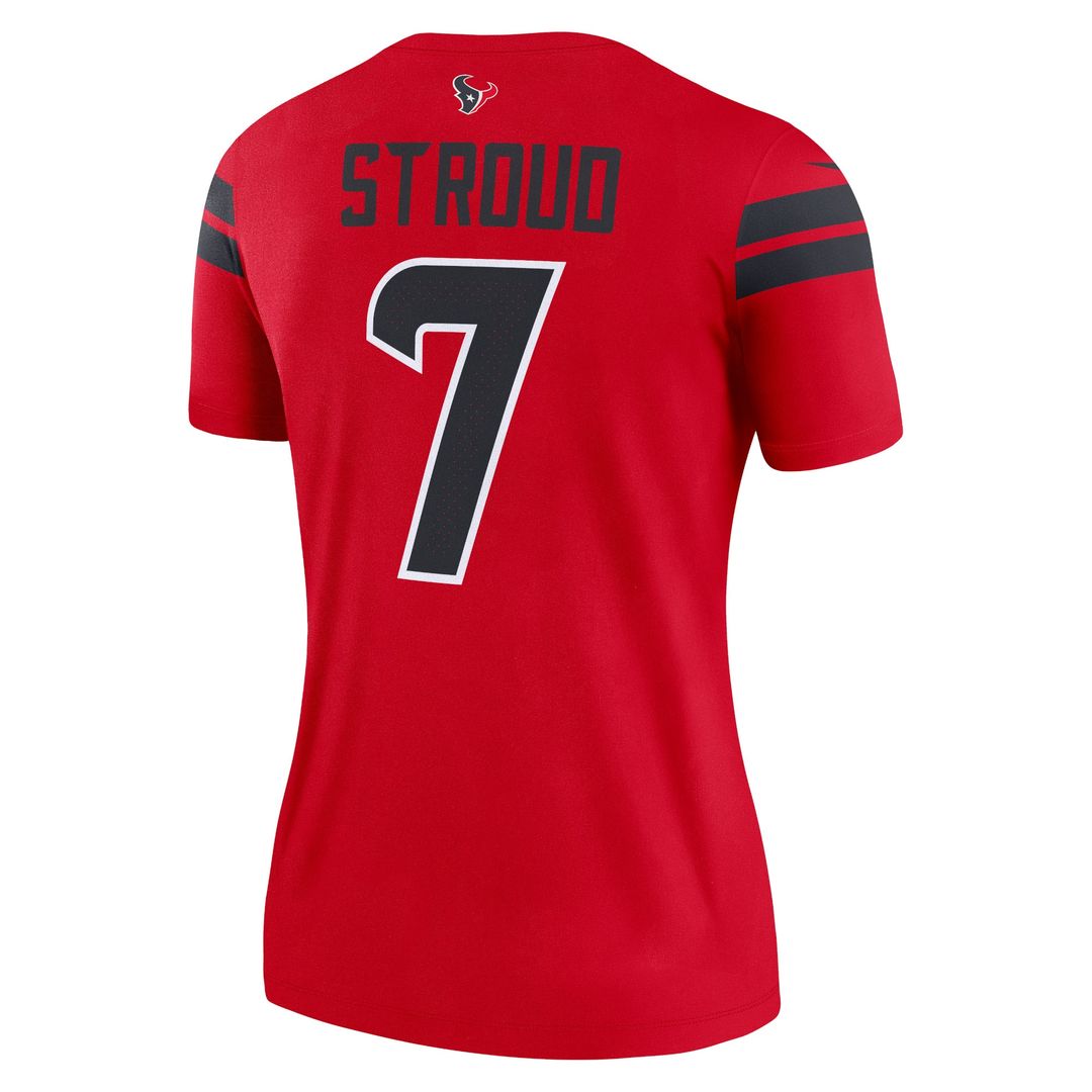 C.J. Stroud Houston Texans Nike Women's Alternate Legend Player Performance Top - Navy