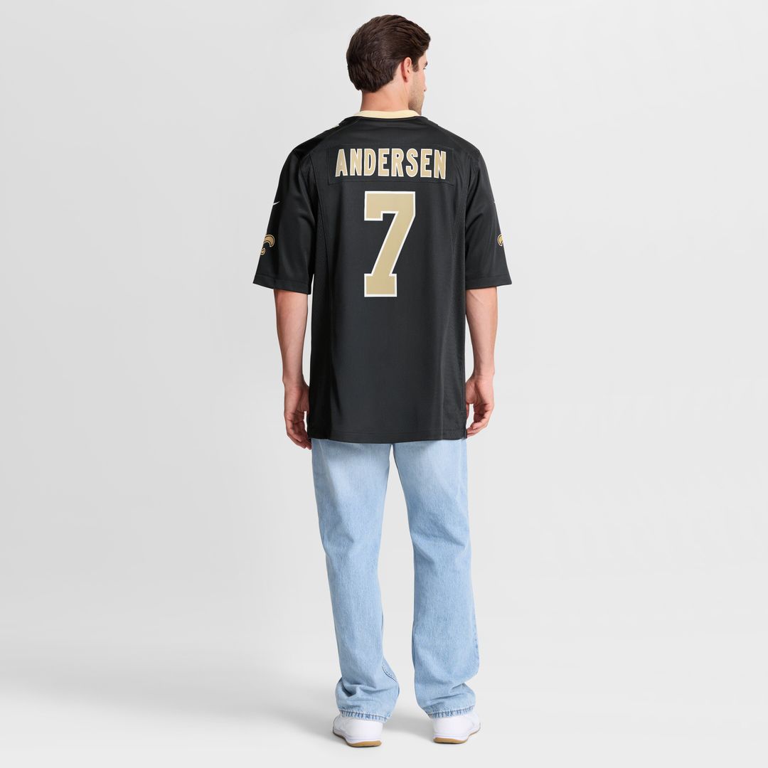 Morten Andersen New Orleans Saints Nike Game Retired Player Jersey - Black