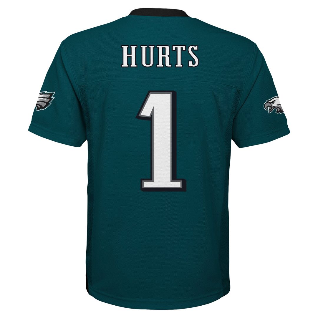 Jalen Hurts Philadelphia Eagles Youth Replica Player Jersey - Midnight Green