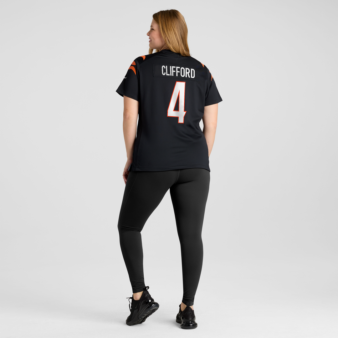 Sean Clifford Cincinnati Bengals Nike Women's Team Game Jersey - Black