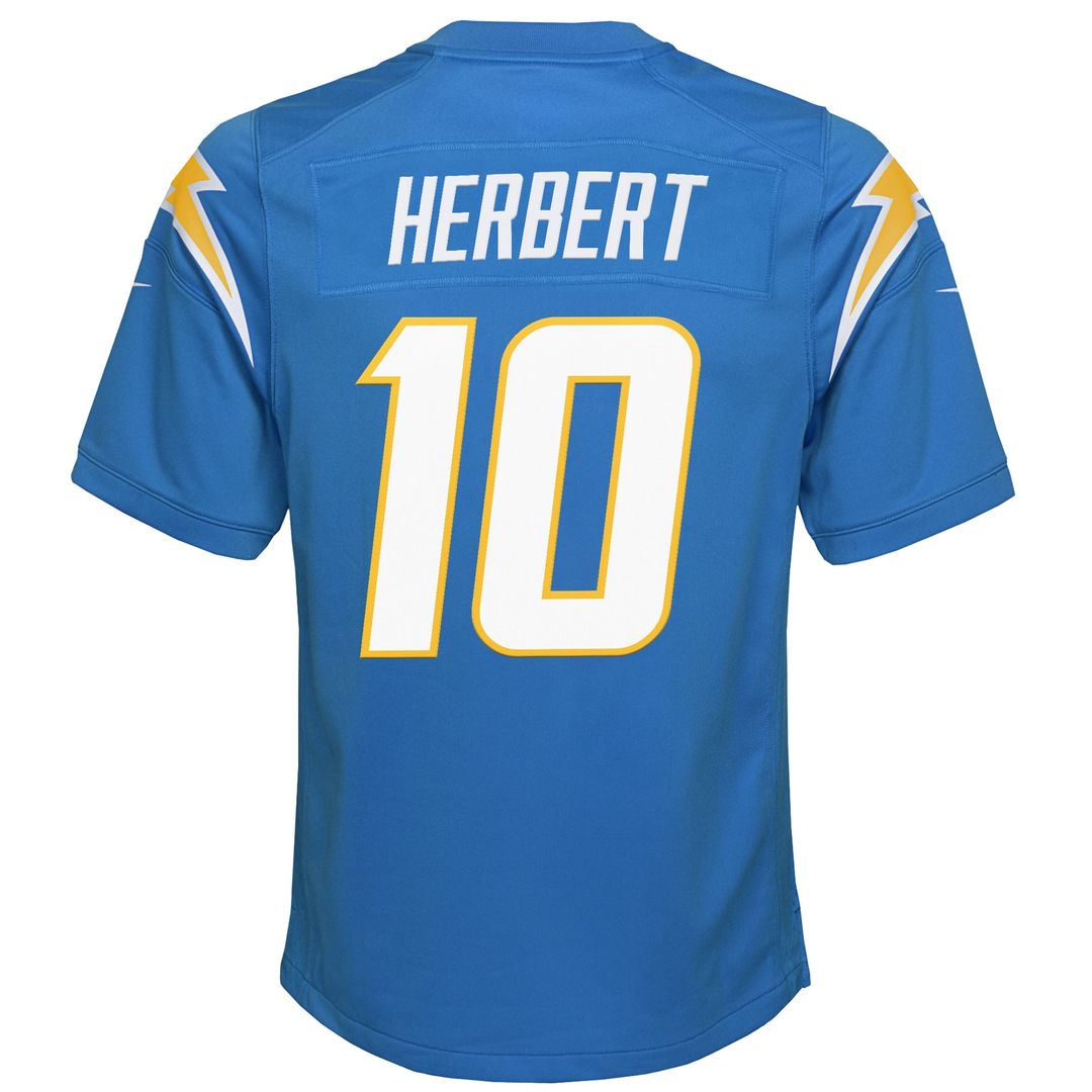 Justin Herbert Los Angeles Chargers Nike Youth Game Jersey - White