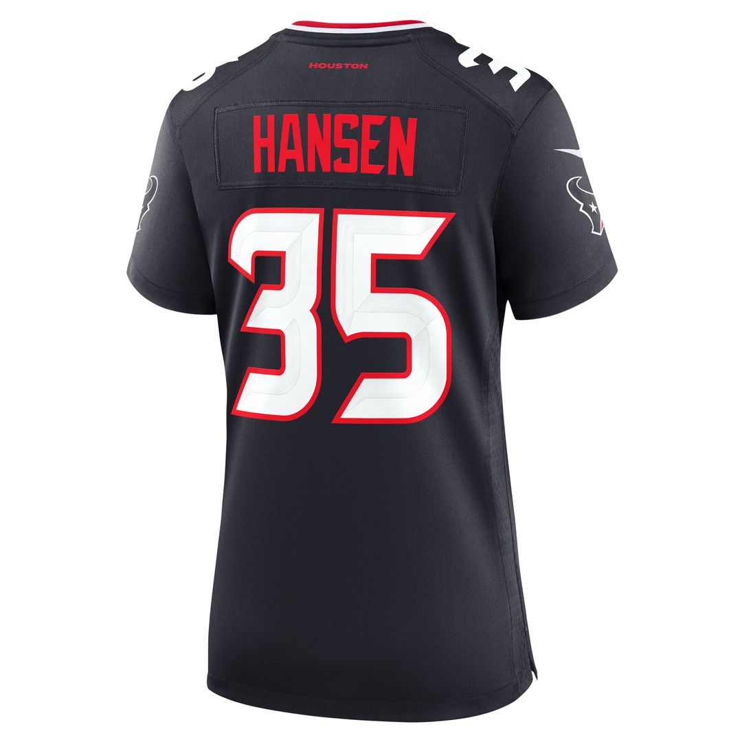 Jake Hansen Houston Texans Nike Women's Team Game Jersey - Navy