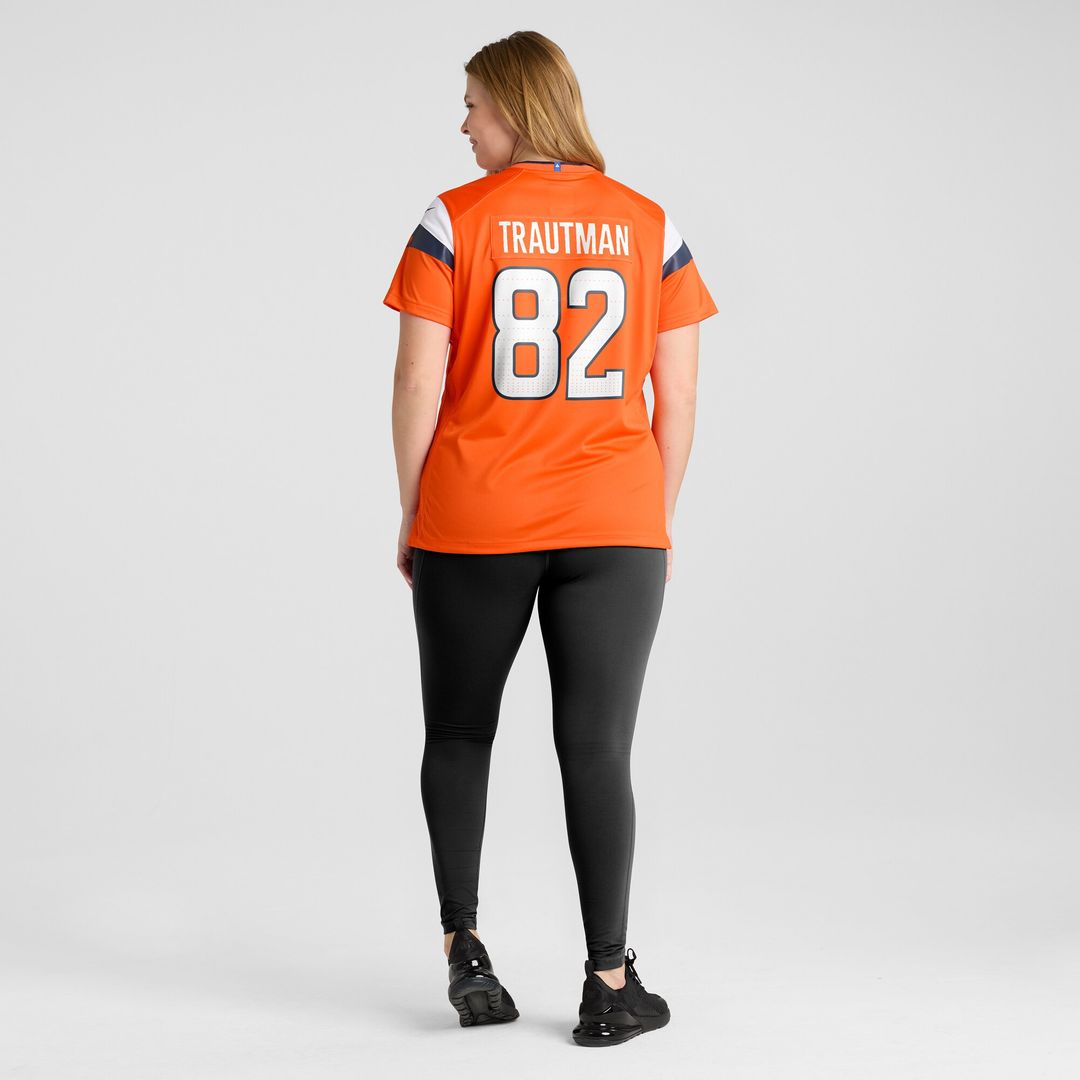 Adam Trautman Denver Broncos Nike Women's Team Game Jersey - Orange
