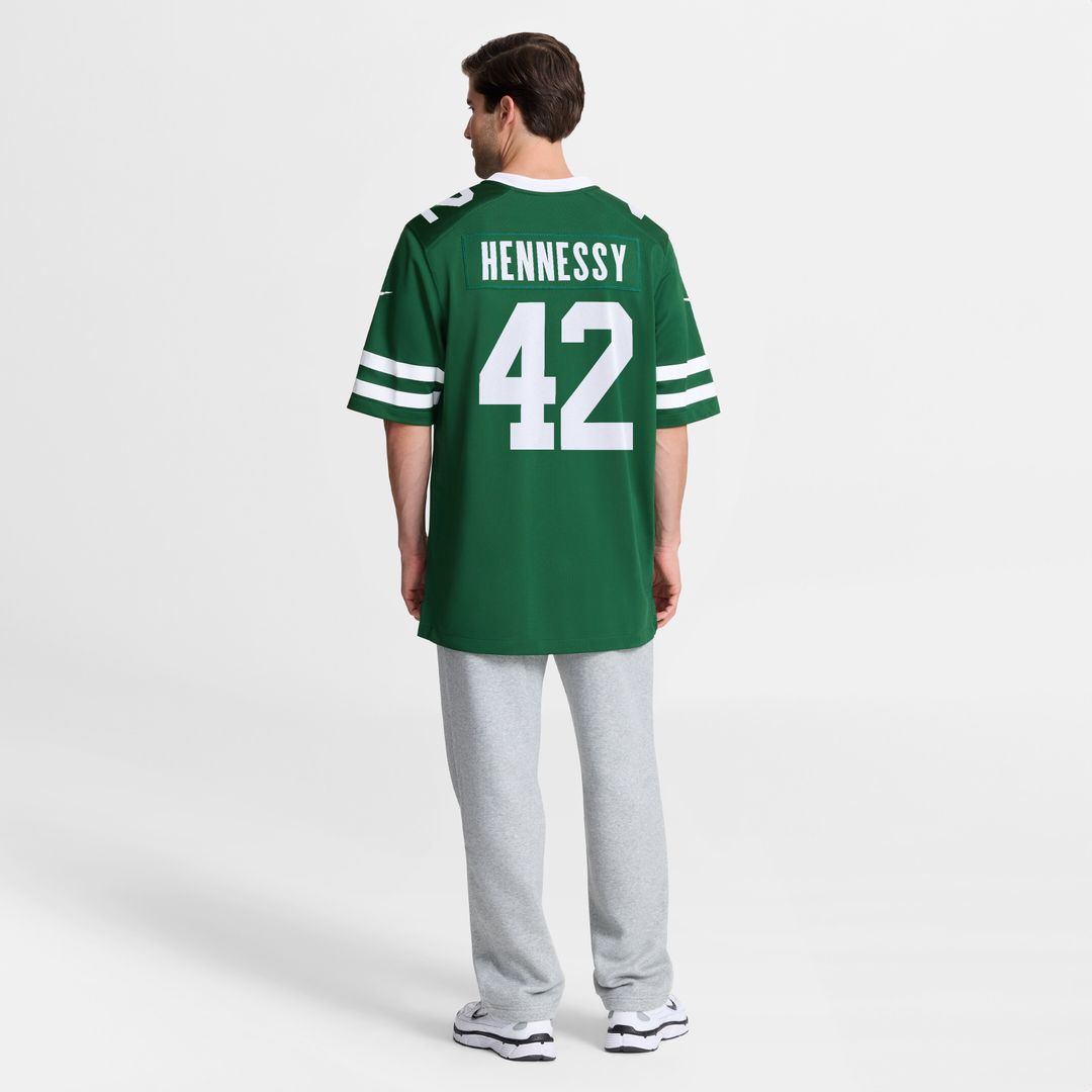 Thomas Hennessy New York Jets Nike Team Game Jersey - Legacy Green