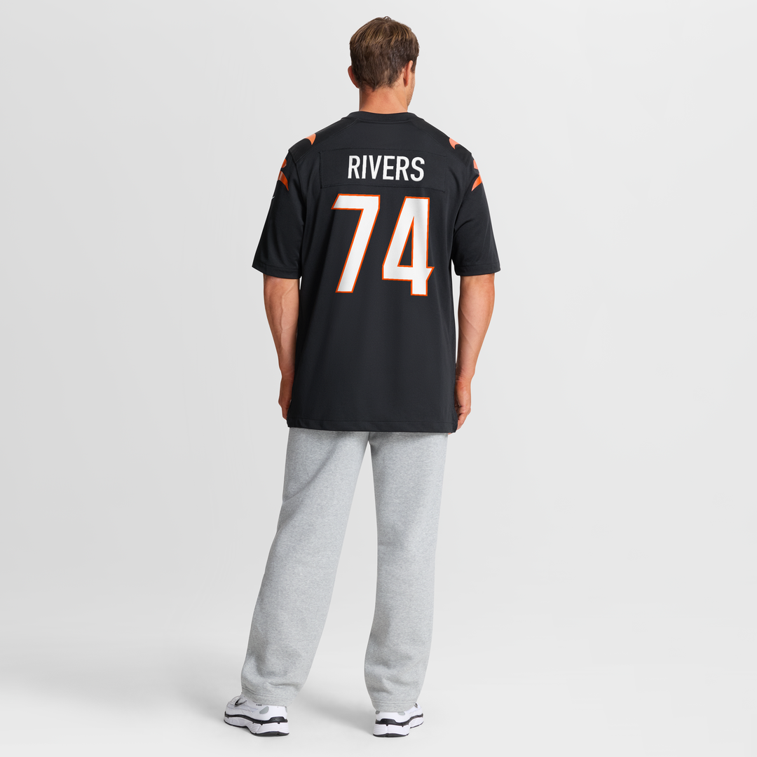 Jalen Rivers Cincinnati Bengals Nike Team Game Jersey - Black