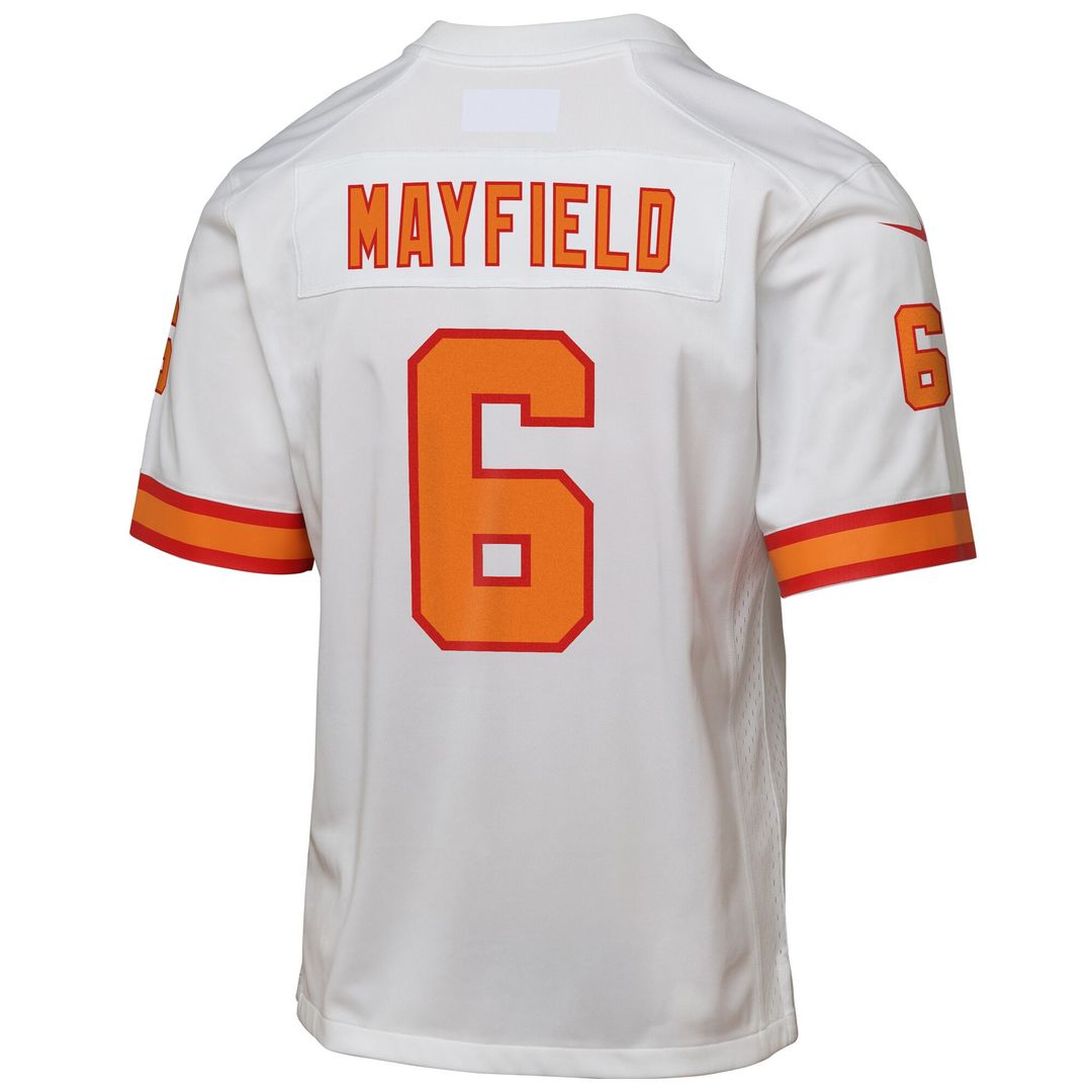 Baker Mayfield '76 Tampa Bay Buccaneers Youth Game Jersey - White