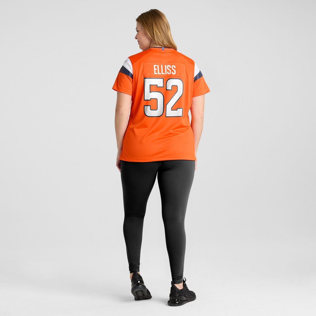 Jonah Elliss Denver Broncos Nike Women's Team Game Jersey - Orange