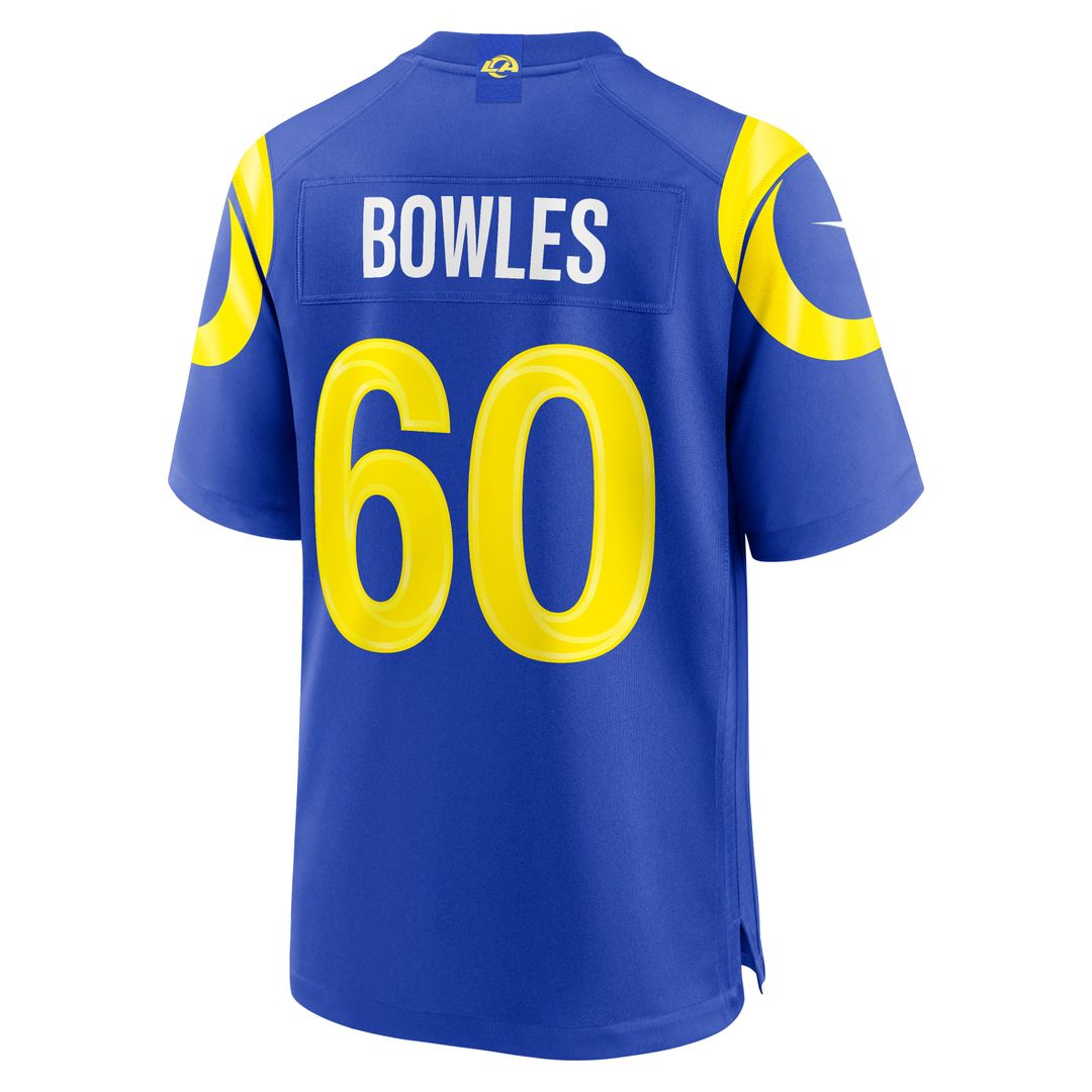 Wyatt Bowles Los Angeles Rams Nike Team Game Jersey - Royal