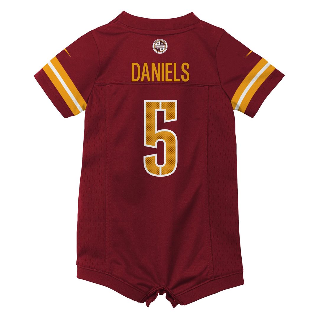 Jayden Daniels Washington Commanders Nike Newborn & Infant Game Romper Jersey - Burgundy