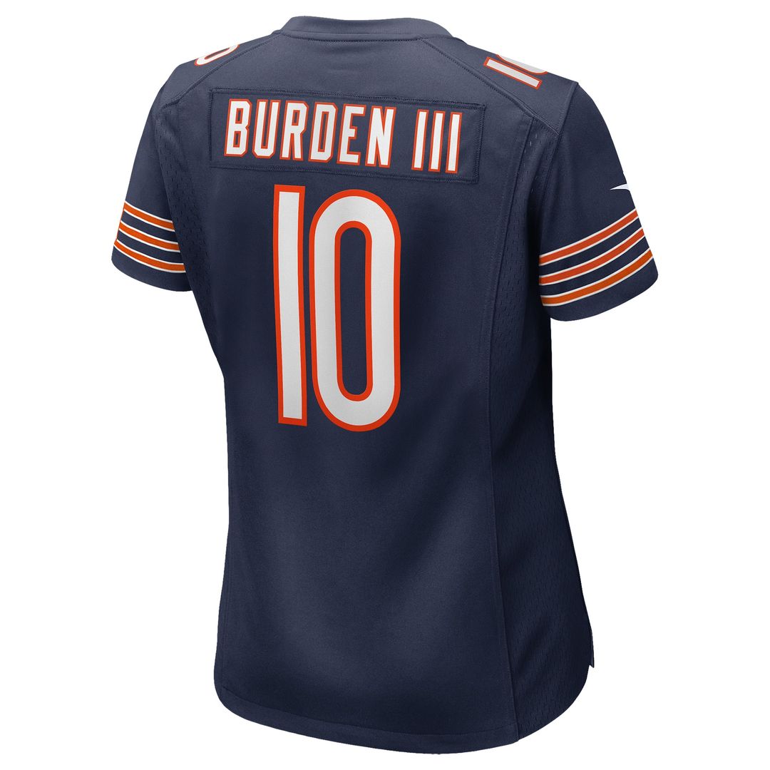Luther Burden III Chicago Bears Nike Women's Team Game Jersey - Navy