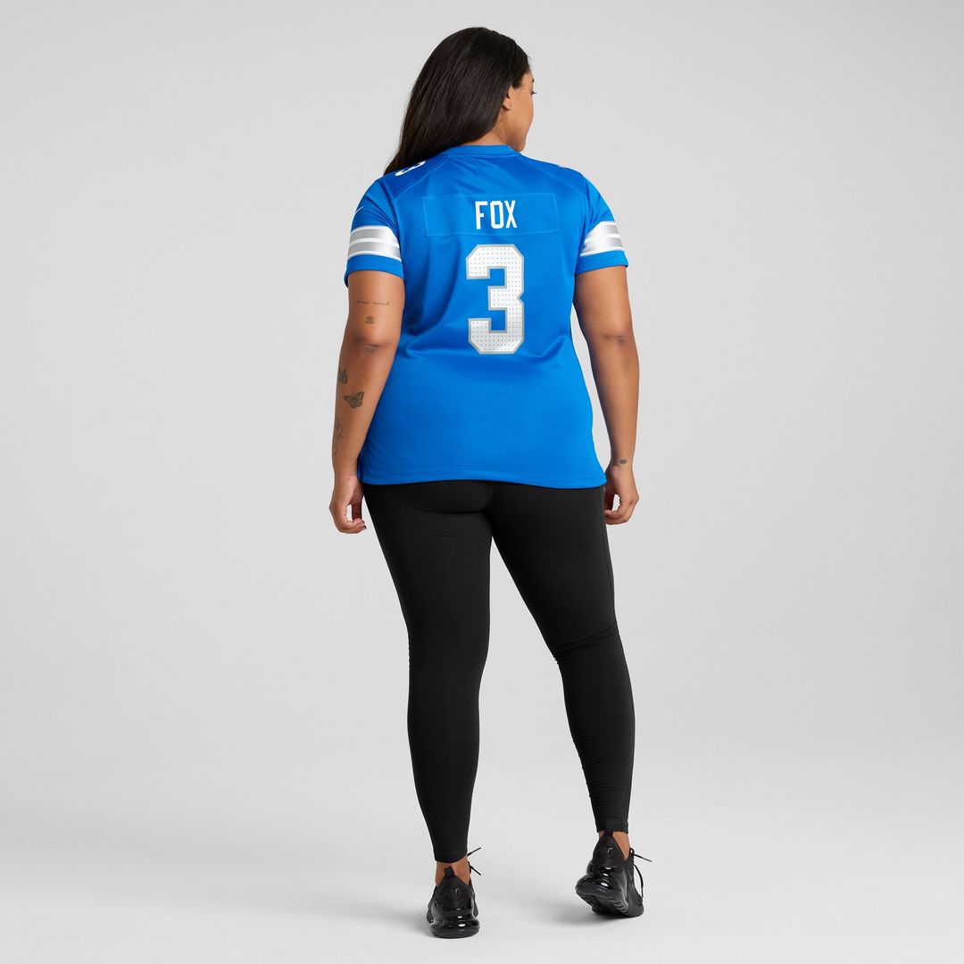 Jack Fox Detroit Lions Nike Women's Team Game Jersey - Blue